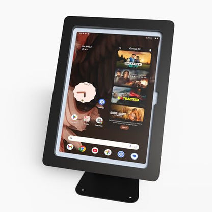 Anti-Theft Acrylic Case for Lenovo TAB Tablet with 360 Rotate 180 Swivel Metal Desktop Stand & 90-Degree USB C Cable (Black, Chromebook 10e) - color: Black, size: Chromebook 10e