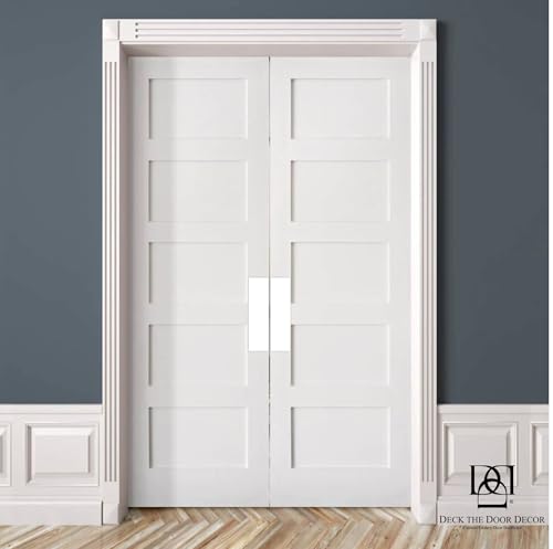 Deck the Door Decor | Door Push Plate - 3M Adhesive Mount - Multiple Sizes & Finishes (Minimalist White, 3 x 12) - color: Minimalist White, size: 3 x 12"