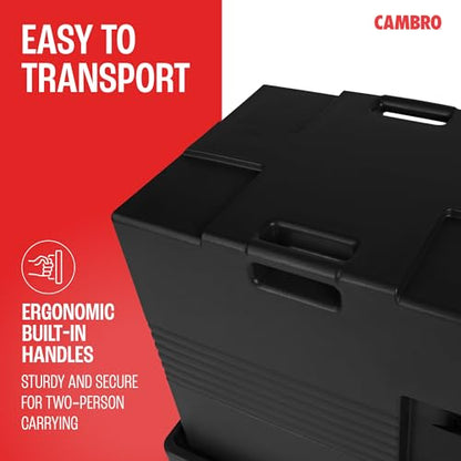 Cambro Insulated Food Pan Carrier - Hotbox for Catering & Transport - UPC400 Series (Black) - color: Black