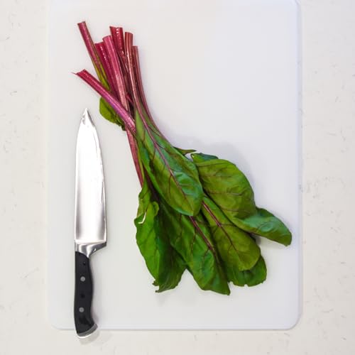Dexas NSF Polysafe Cutting Board, 14 by 17 inches, White - size: 14"L x 17"W, style: Flat