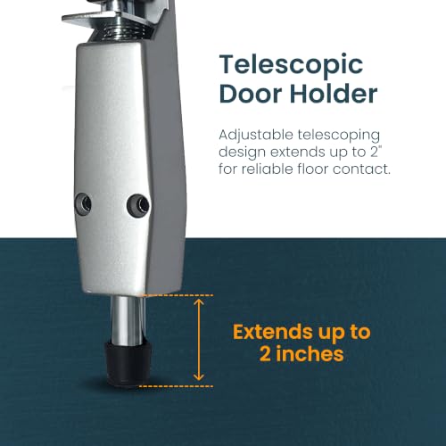 Pacific Doorware Step Down Door Stopper Heavy Duty, Aluminum, 2 Pack - size: 2 Pack, style: Aluminum Silver