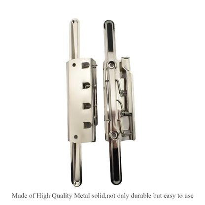 HAHIYO 8 Inch Silver Metal Clipboard Clips - High-Grip Lever Clip, Mountable, 3 Pack - style: LeverType-Silver-8in-3p