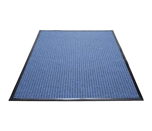 Guardian WaterGuard Indoor/Outdoor Wiper Scraper Floor Mat, Rubber/Nylon, 3'x4', Blue - color: Blue, size: 3' x 4' (Rectangular)