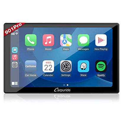 Carpuride W901 Pro Portable Carplay & Android Auto with Dula Bluetooth - size: 9.01inch