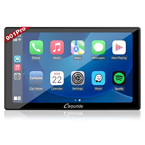 Carpuride W901 Pro Portable Carplay & Android Auto with Dula Bluetooth - size: 9.01inch