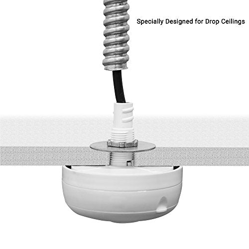 Enerlites MPC-52V PIR Ceiling Sensor, Ceiling Occupancy Sensor, Ceiling Light Sensor, Occupancy Sensor, Commercial Grade 360 Degree FOV, 800 Sq. Ft Coverage, 120-277VAC, White - size: Commercial Ceiling Sensor