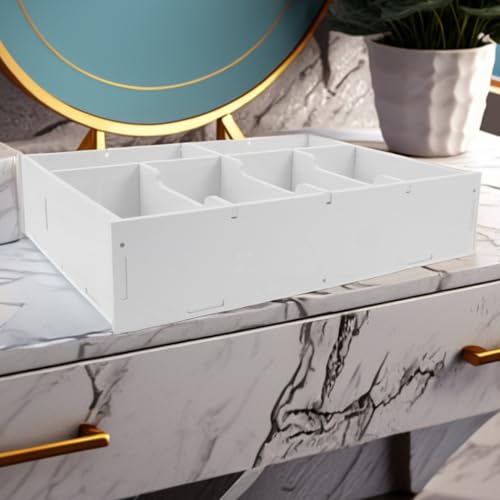 ABOOFAN Cash Box with Dividers Multi Compartment Money Drawer Organizer for Cash and Coins Desk Tray for Office Drawer Retail Counter 13.97 X 10.03 X 3.14 in Storage Box