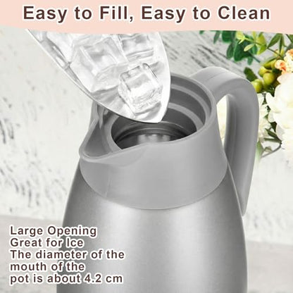 Norme 2 Pcs Thermal Coffee Carafe Creamer, Gray, 68 oz - color: Gray, size: 68 oz