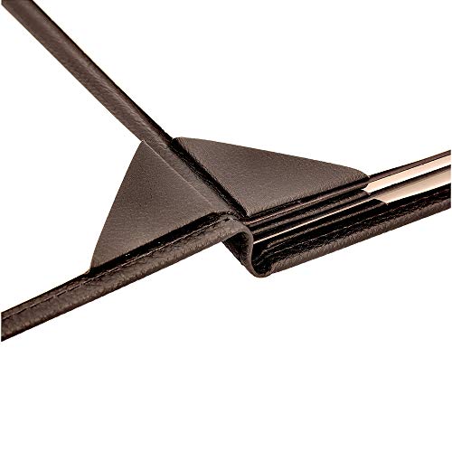 Menu Covers Made of Premium Faux Leather (10-Pack) - 8.5" X 11" - 6 Views - Brown - color: Brown, size: 6 Views