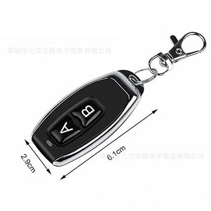 QIACHIP 433MHz 2-Button Remote 3-Pack - EV1527 Fixed Code, Momentary/Latching/Toggle, for QIACHIP Receivers, Non-Clonable - color: 3 Transmitters