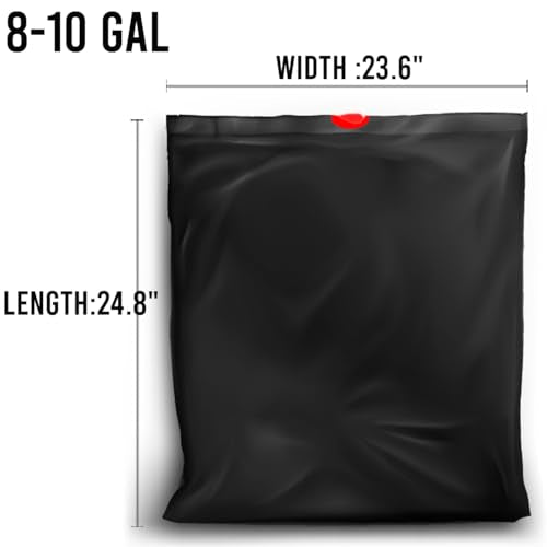 BEIDOU-PAC 8-10 Gallon Trash Bags Drawstring, 300 Count Bulk, Black & Unscented Multi-purpose Garbage Bags for Business Home Bathroom Kitchen Commercial and Industrial - style: 8-10 Gallon |300 Count