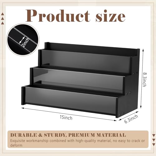 Yuntau 3 Tier Greeting Card Display Stand, Black - color: Black, size: 3 Tier