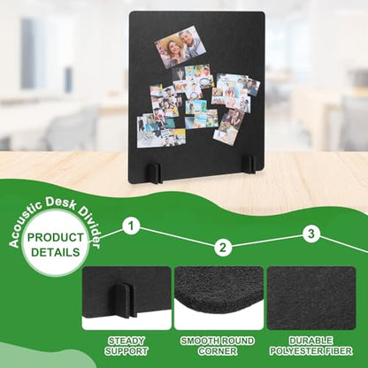 PATIKIL Desk Dividers 24" x 24",with 4Pcs Support Feet, Black Style B - color: Black Style B, size: 24" x 24"