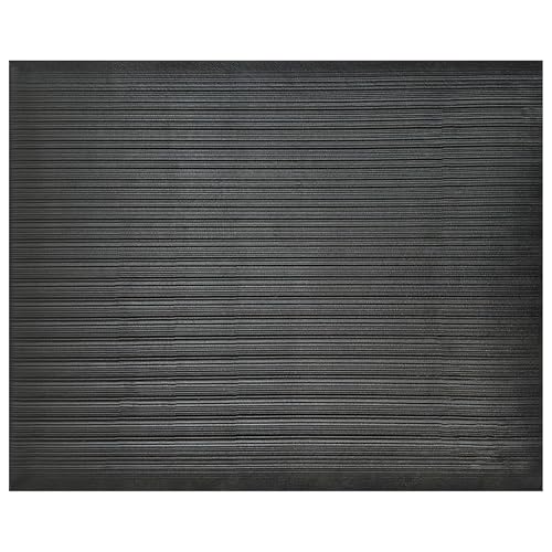 Durable Sponge Vinyl 3/8" Anti-Fatigue Mat, 24" x 36", Black - size: 24" x 36"