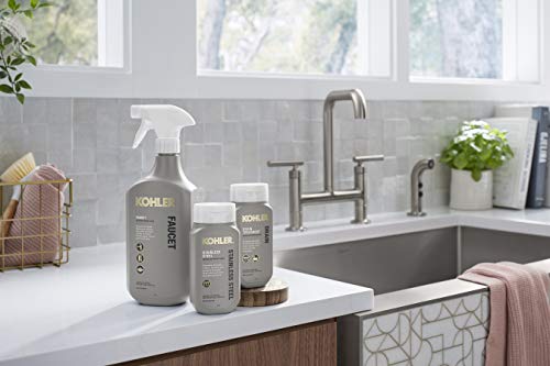 KOHLER K-23729-NA Stainless Steel Cleaner, Kitchen & Bathroom Cleaner, Polish & Protect Sinks & Other Surfaces, 8 FL Oz - size: 8 Fl Oz (Pack of 1)