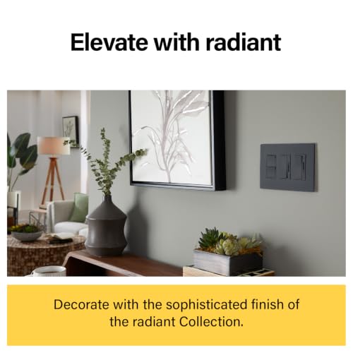 Legrand Radiant 0-10V LED Dimmer Light Switch, Tri-Color, 1-Pack - color: ['White', 'Ivory', 'Light Almond']