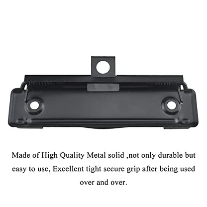 HAHIYO 3.94 Inches Black Metal Clipboard Clips with Rubber Grips 6 Pack Mountable Sturdy Strong Springs with Rivets Document File Wood Plastic Clips Board for Office School Home - style: Black-3.94in-6p