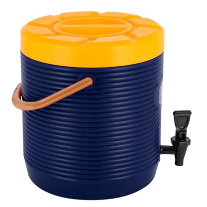 Stainless Steel Beverage Dispenser Insulated Container with Faucet Cooler with Drink Dispensers Cold and Hot Drink Dispenser for Milk Tea, Juice, Coffee 2.91 Gal Capacity (Blue) - color: Blue, size: 13L