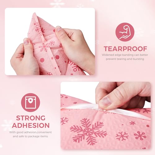 Metronic Bubble Mailer 6x10" 50 Pack Snowflake Cute Design Bubble Envelopes - color: Snowflake, size: 6x10" 50PC