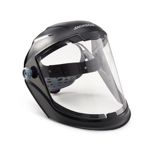 Jackson Safety Maxview Face Shield, Anti-Fog Clear Tint for Work ANSI Z87.1 - style: Anti-fog