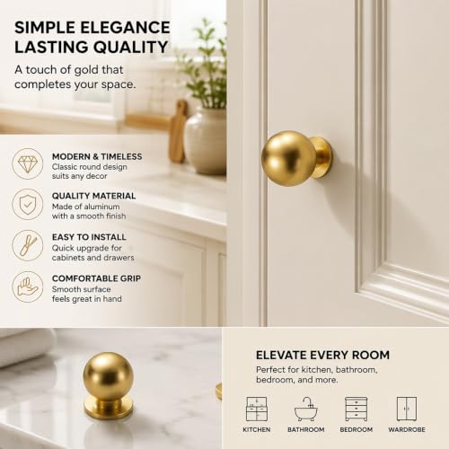 Kitchen Cabinet Hardware - Cabinet Door Knobs - Concealed Hinges - Bumpers