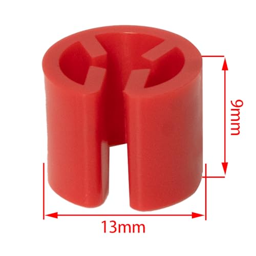 100pcs 3.5mm Plastic Clothes Hangers - Blank Marker for Retail, Laundry & Closet Organization (Bulk Set, Color Coding), Red - color: Red