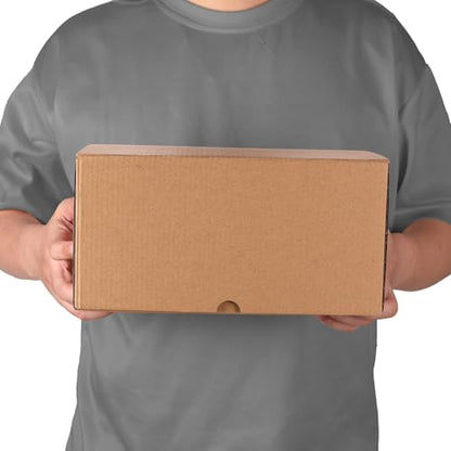 10x7x5 inch Cardboard Shipping Box, Set of 6 Packaging Boxes, Brown - color: Brown, size: 10x7x5 inch 6 Pack