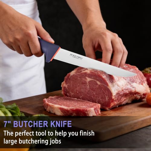 3 PCS Butcher Knife Set, Professional Meat Cutting Knives - style: 3PCS Knife Set