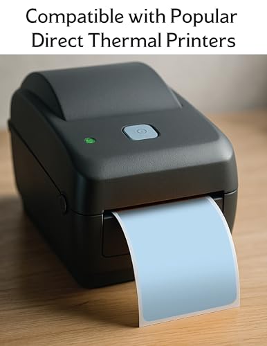 4" X 6" Direct Thermal Shipping Labels | Blue | 1" Cores w/Perfs Easy Tear | Made in USA - Printer w/Ribbon Needed | Printing Label | 250 Labels | 250 Labels per Roll | 1 Rolls | Blank Labels - color: Blue