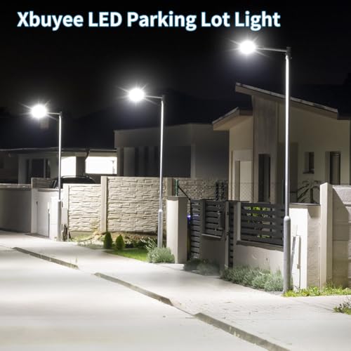 LED Parking Lot Light 240W/200W/150W Adjustable with Slip Fitter - size: 240W-Slip Fit-1Pack