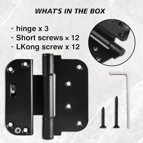 SILENTLOK Adjustable Patio Door Hinges | Vertical & Horizontal Adjustment | High Strength Multi-Point Locking System | for Perfect Fit & Security