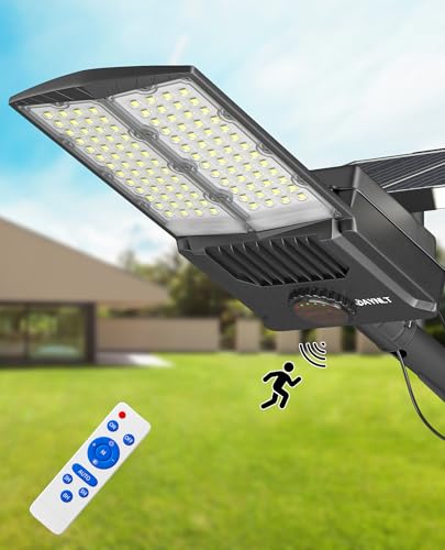JAYNLT Y-12000W Solar Street Lights Outdoor, Commercial Parking Lot Lights - size: XX-Large
