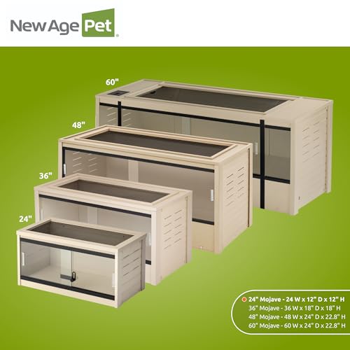 New Age Pet® ECOFLEX® 24" Small Reptile Enclosure, Maple - color: Tan, size: Small