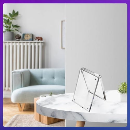 Acrylic Sign Holder, Poster Double-Sided Display Stand For Countertops, Acrylic Stands For Display In Offices, Restaurants, And Events(5.5 x 8.2cm) - size: 5.5 x 8.2cm