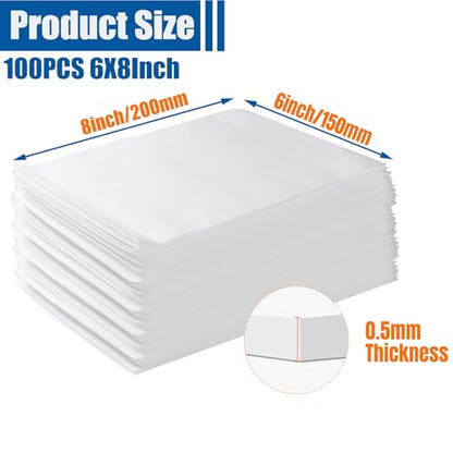 Cushion Foam Wrap Pouches for Moving(100 Pack 6"x8'') - size: 6"X 8" 100PCS