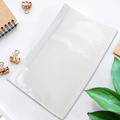 7.5'' X 5.5'' Packing Slip Envelope Pouches, Shipping Label Sleeves, Top Loading Packing List Mailing Envelopes, Clear Shipping Sleeves for Labels (500Pcs) - size: 7.5" X 5.5" - 500 Pcs