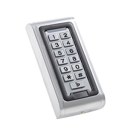Waterproof Metal RFID PIN Code Door Security Access Control System ANSI Standard North American Heavy Duty Electric Strike Lock,110V-240V Power Supply Unit,Exit Button,Cards/Key Fobs - style: Strike Lock