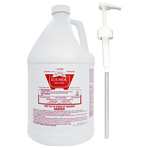 Lucasol One Step Hospital Grade Disinfectant Sanitizer w/ Pump Dispenser - style: 1 Gallon+Pump