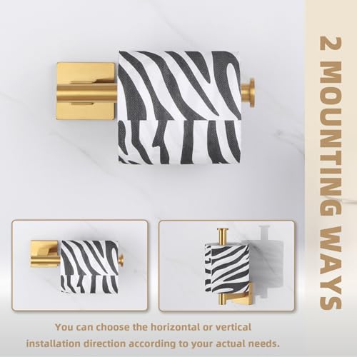 Suyar Brushed Gold Toilet Paper Holder, Bathroom Toilet Paper Roll Holder - color: Brushed Gold