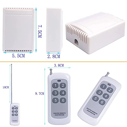 12V 6 Channel Wireless Remote Control Switch 433MHz Relay Switch