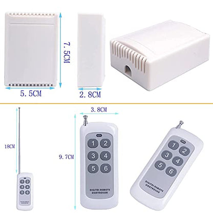 12V 6 Channel Wireless Remote Control Switch 433MHz Relay Switch