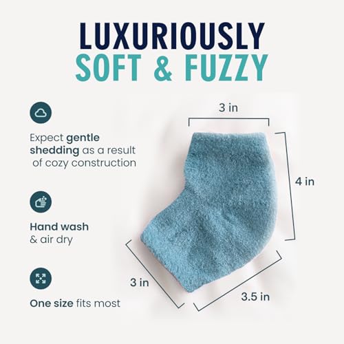 Dr. Frederick's Original Fuzzy Heel Socks (Teal Tranquility) - color: Teal Tranquility