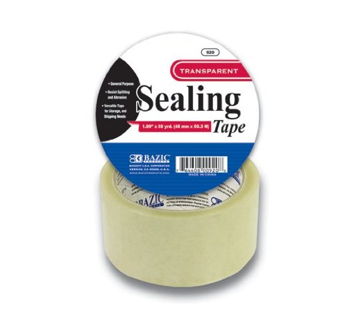 BAZIC PRODUCTS Heavy Duty Clear Packaging Tape, 1.88 in x 54.6 yd - size: 1-Pack