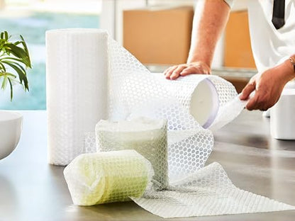 3 Pack Bubble Cushion Roll 12" x 40 Ft, 3/16" Small Bubbles, Perforated Protective Bubble Wrap for Packing Shipping Moving Storage, Clear Plastic, Tear Resistant - size: 12" x 40 Ft