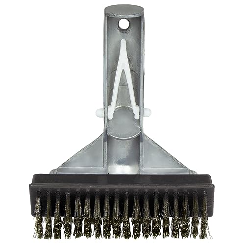 Poolmaster 5-Inch Stainless Steel Pool Algae Detail Brush, Heavy-Duty Aluminum Back, for Gunite Concrete Pools and Spas, Small Narrow Head for Corners, Steps and Tight Areas 5-Inch (Pack of 12) - size: 5-Inch (Pack of 12)