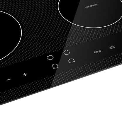 Empava Ease 24“ Induction Cooktop 4 Burner, Drop-in, Hardwired - size: 24 Inch