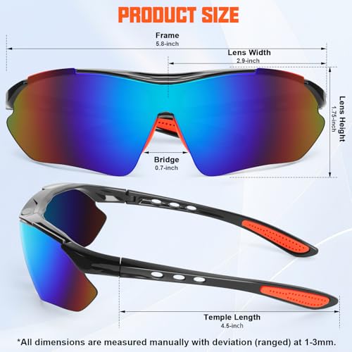 OXG Safety Glasses Bulk for Men Women, ANSI Z87 Safety Glasses UV Protection Protective Eyewear for Construction Woodworking - color: 12p-multicolor