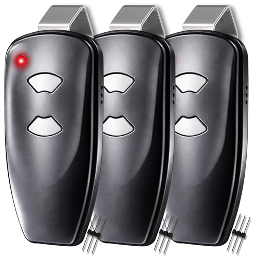 3X for Marantec M3-2312 315 MHz Garage Door Opener Remote Replacement - color: 3x Black