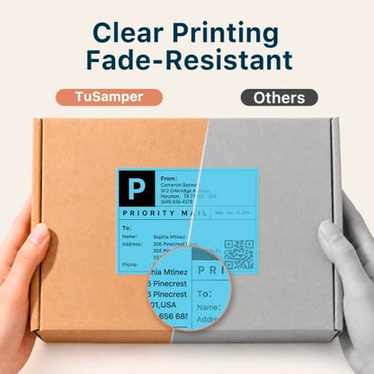 4" x 3" Thermal Labels, Blue, 500 Labels/Roll - color: Blue