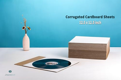 Corrugated Cardboard Sheet, 12.5x12.5 inch, LP Mailer Insert Pad - size: 25 Pack